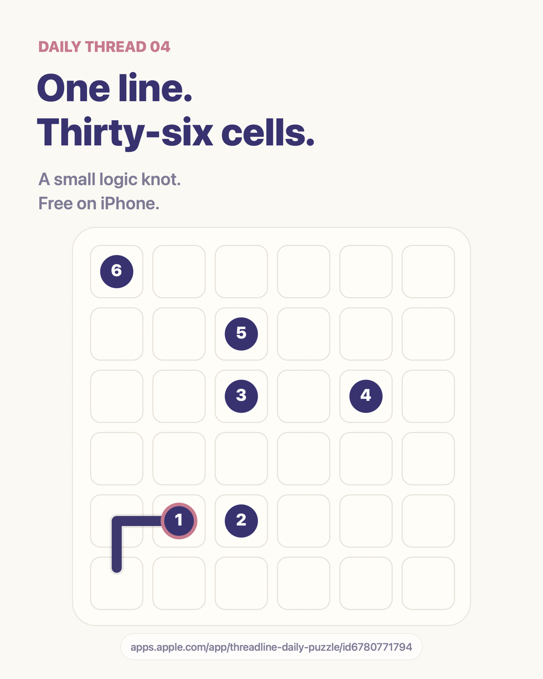 Daily Thread 04 Threadline puzzle prompt.