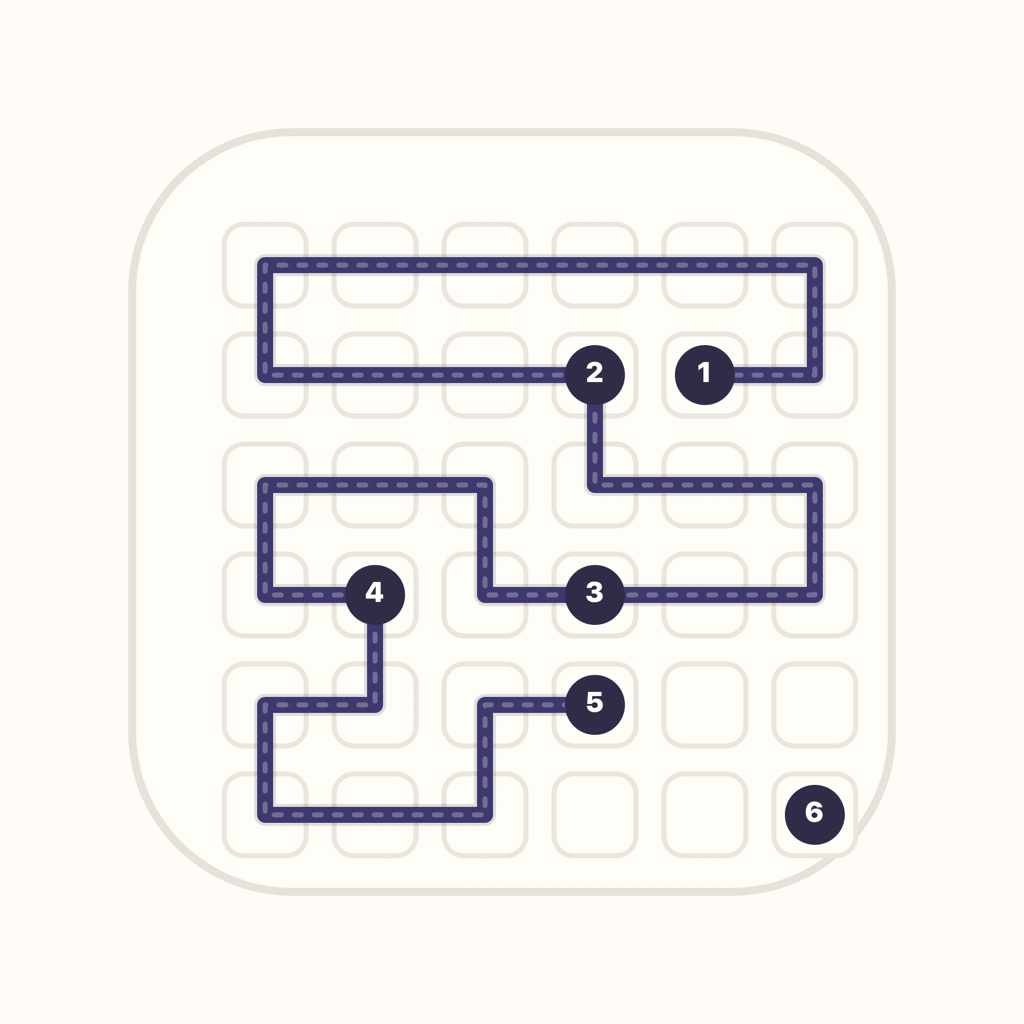 Threadline Product Hunt logo showing a solved numbered path puzzle.
