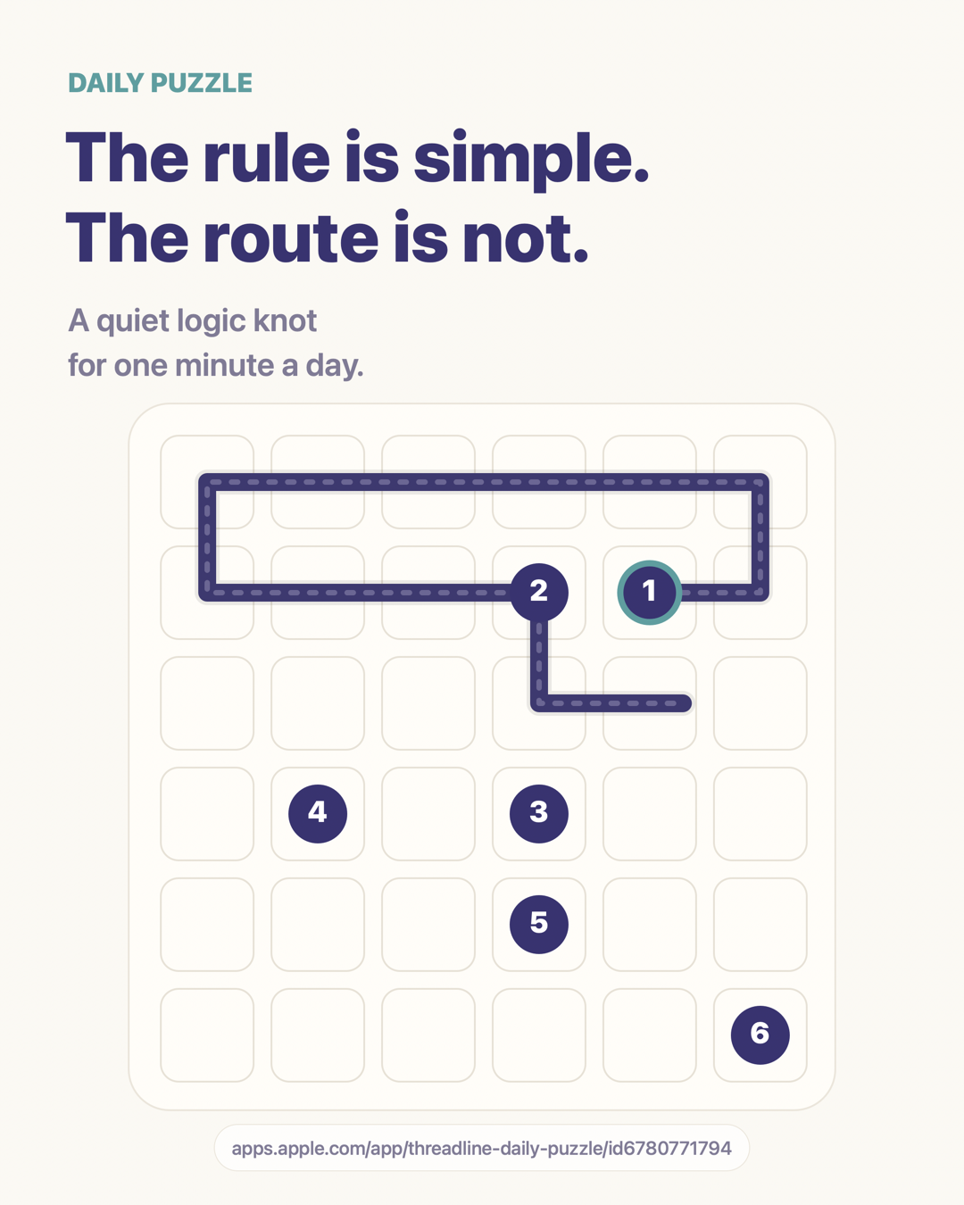 Threadline simple route card.